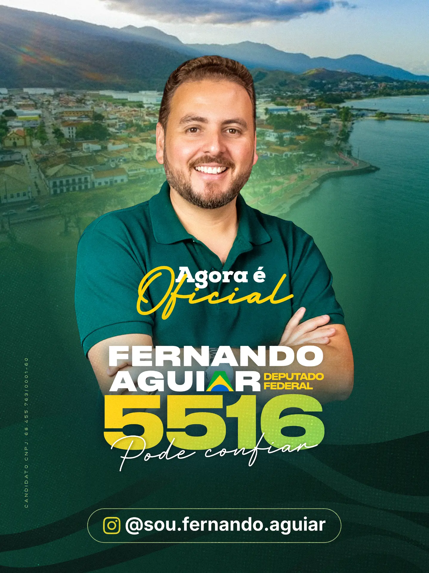 Fernando Aguiar, candidato 5516, do Litoral Norte pelo Litoral Norte